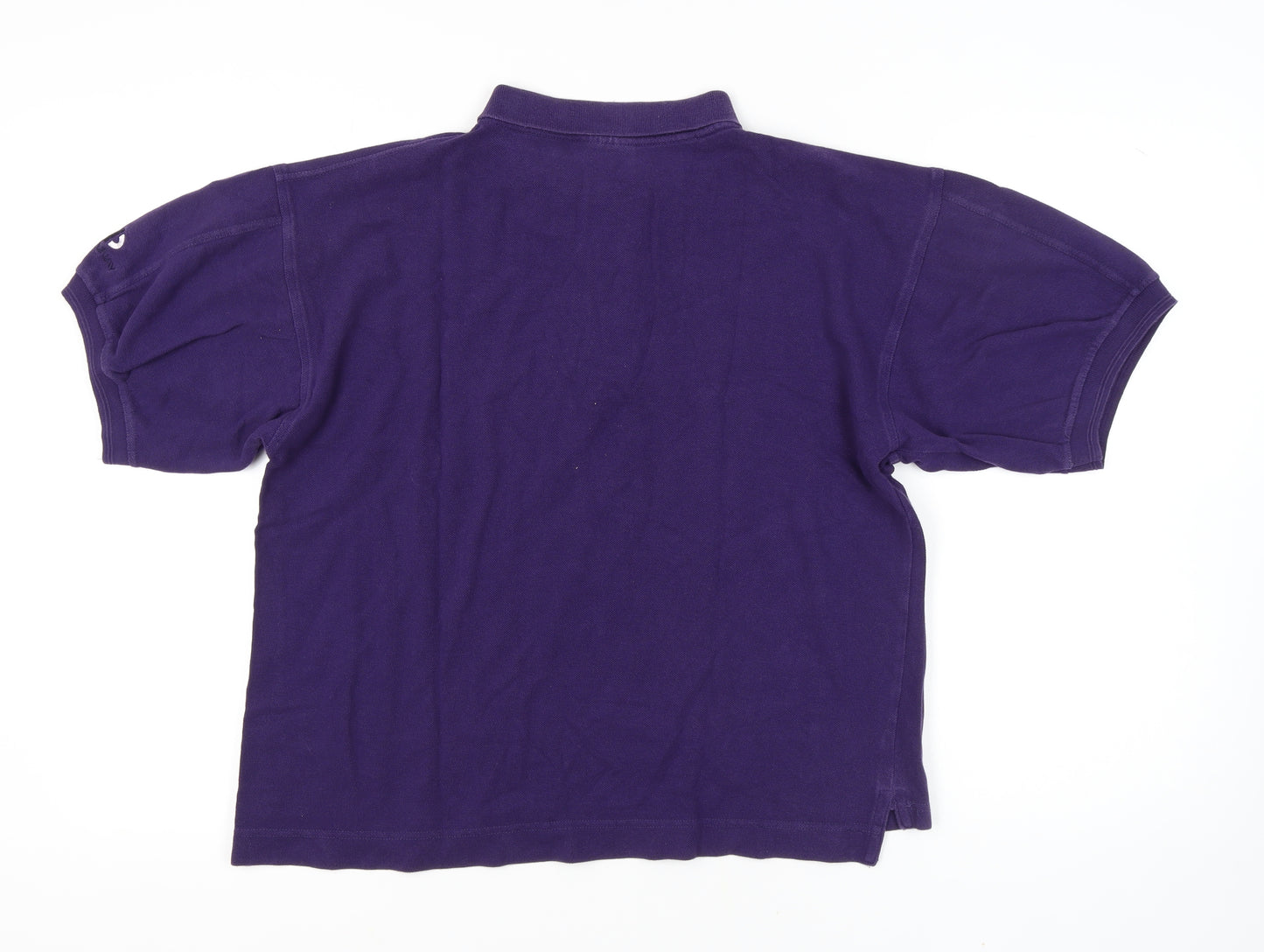 Donnay Men's Purple Cotton Polo Shirt Large