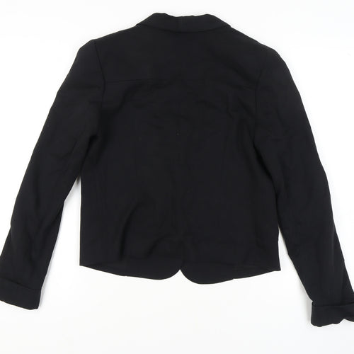 Zara Women's Black L Blazer, Slim Fit, Workwear