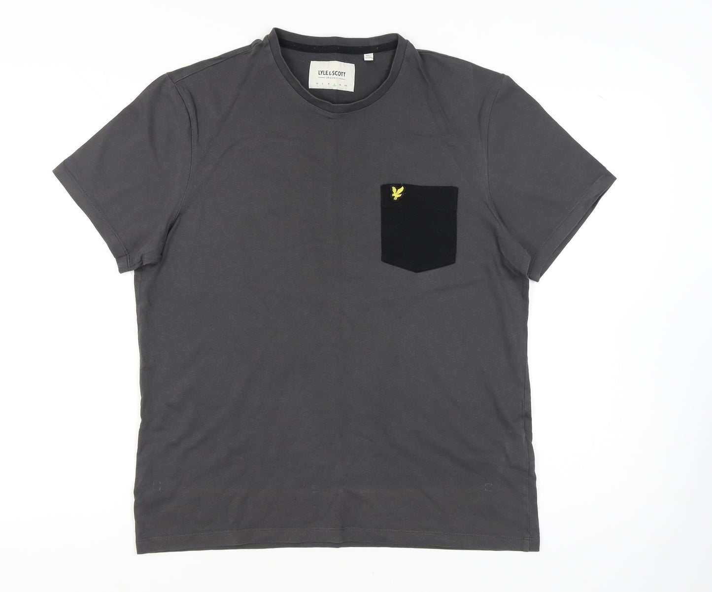 Lyle & Scott Men’s Grey Cotton T-Shirt, Size L