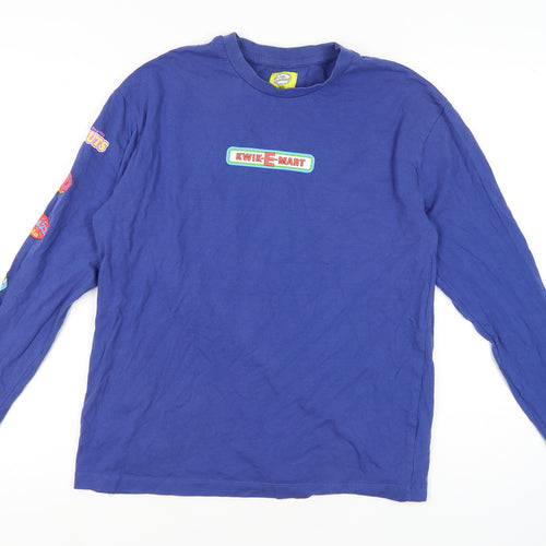 The Simpsons Blue Long Sleeve T-Shirt, Size S