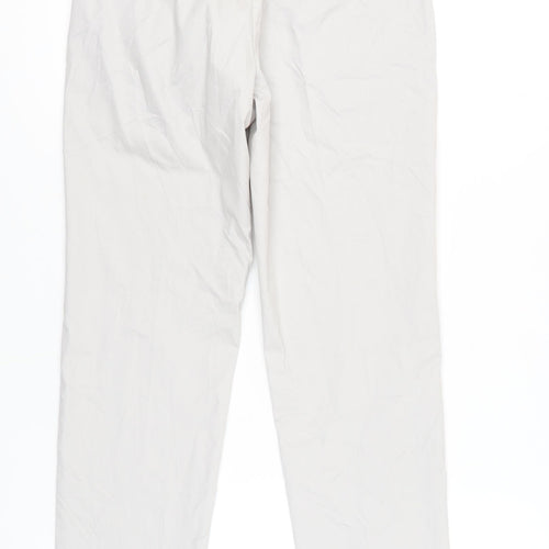 Marks and Spencer Men's Beige Regular Fit Trousers