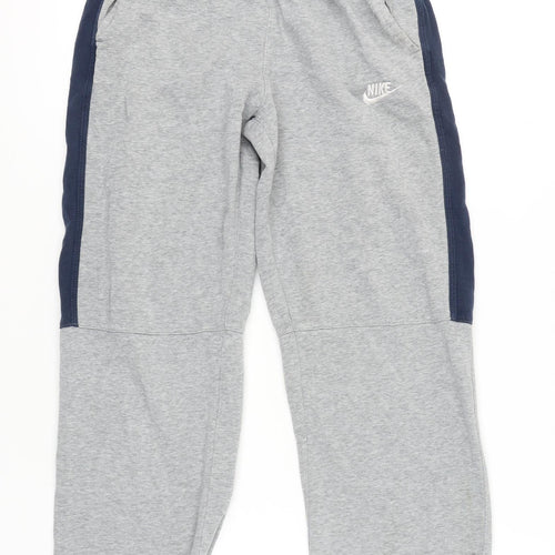 Nike Boys Grey Cotton Jogger Trousers XL