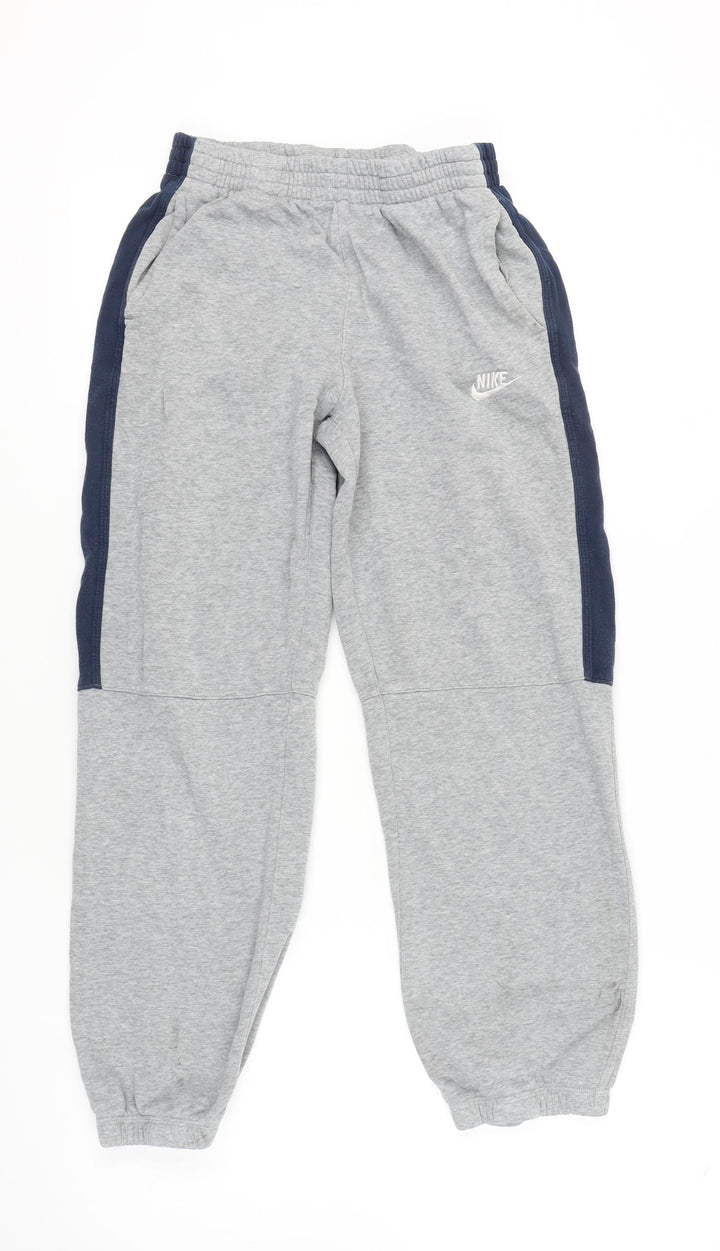 Nike Boys Grey Cotton Jogger Trousers XL