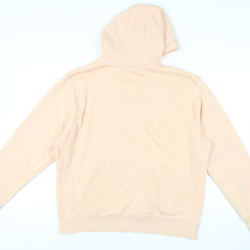 Nike Women's Beige Pullover Hoodie M, Casual Sports Style