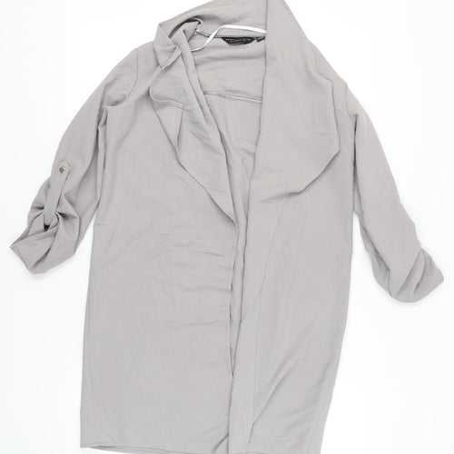 Dorothy Perkins Women's Grey Mid-Length Coat UK 8