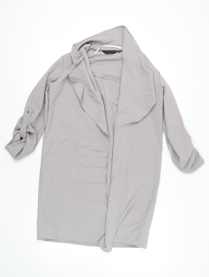 Dorothy Perkins Women's Grey Mid-Length Coat UK 8
