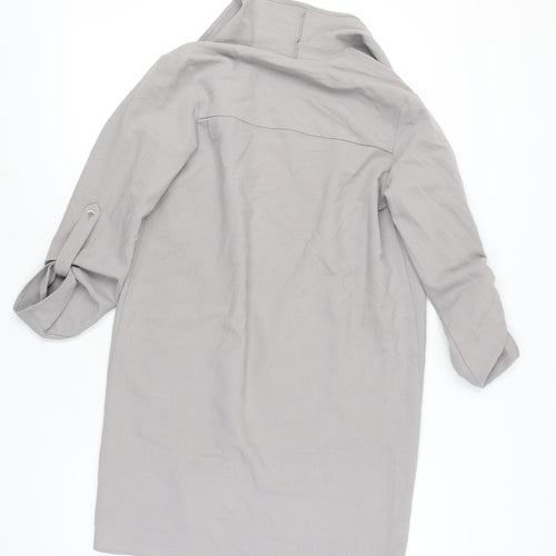 Dorothy Perkins Women's Grey Mid-Length Coat UK 8