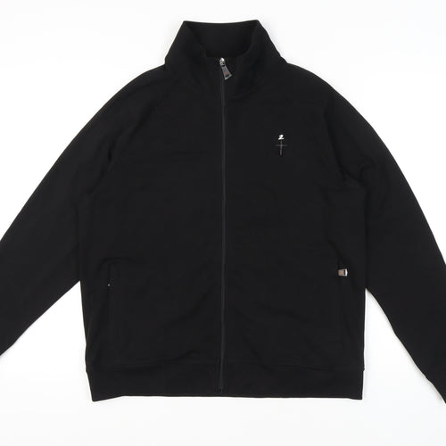 Verver Made Men's Black Full Zip Sweatshirt, Size M