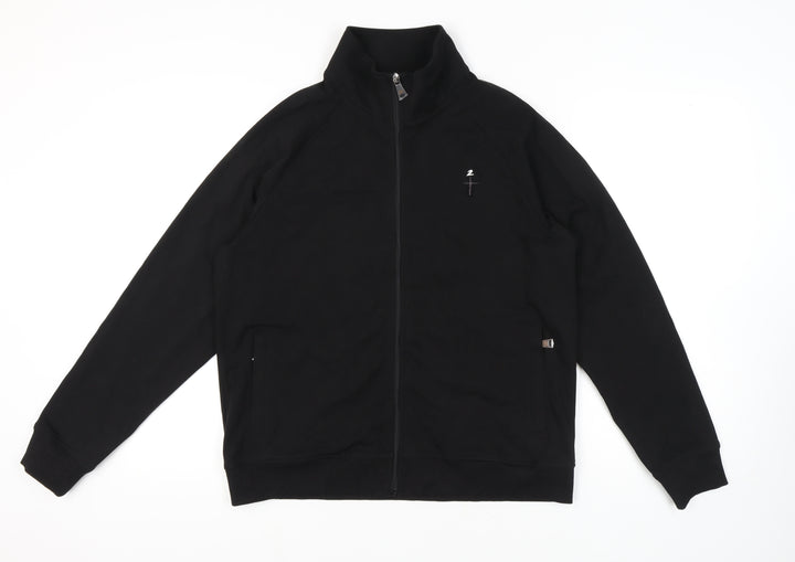 Verver Made Men's Black Full Zip Sweatshirt, Size M