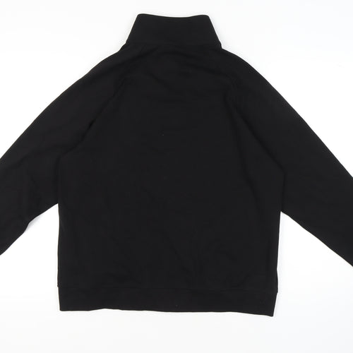 Verver Made Men's Black Full Zip Sweatshirt, Size M