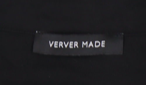 Verver Made Men's Black Full Zip Sweatshirt, Size M