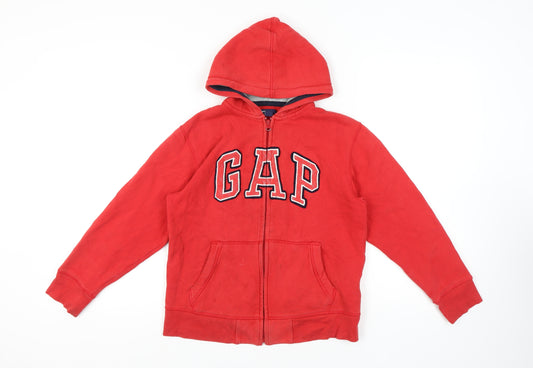 Gap Girls Red Full Zip Hoodie 12-13 Years