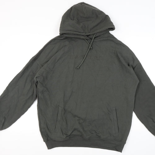 MP Men's Green Hoodie M with Logo and Pockets