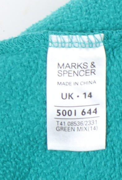 Marks and Spencer Women’s Green Polka Dot Sweatshirt