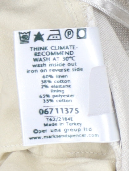 Marks and Spencer Beige Women’s Trousers Size 12
