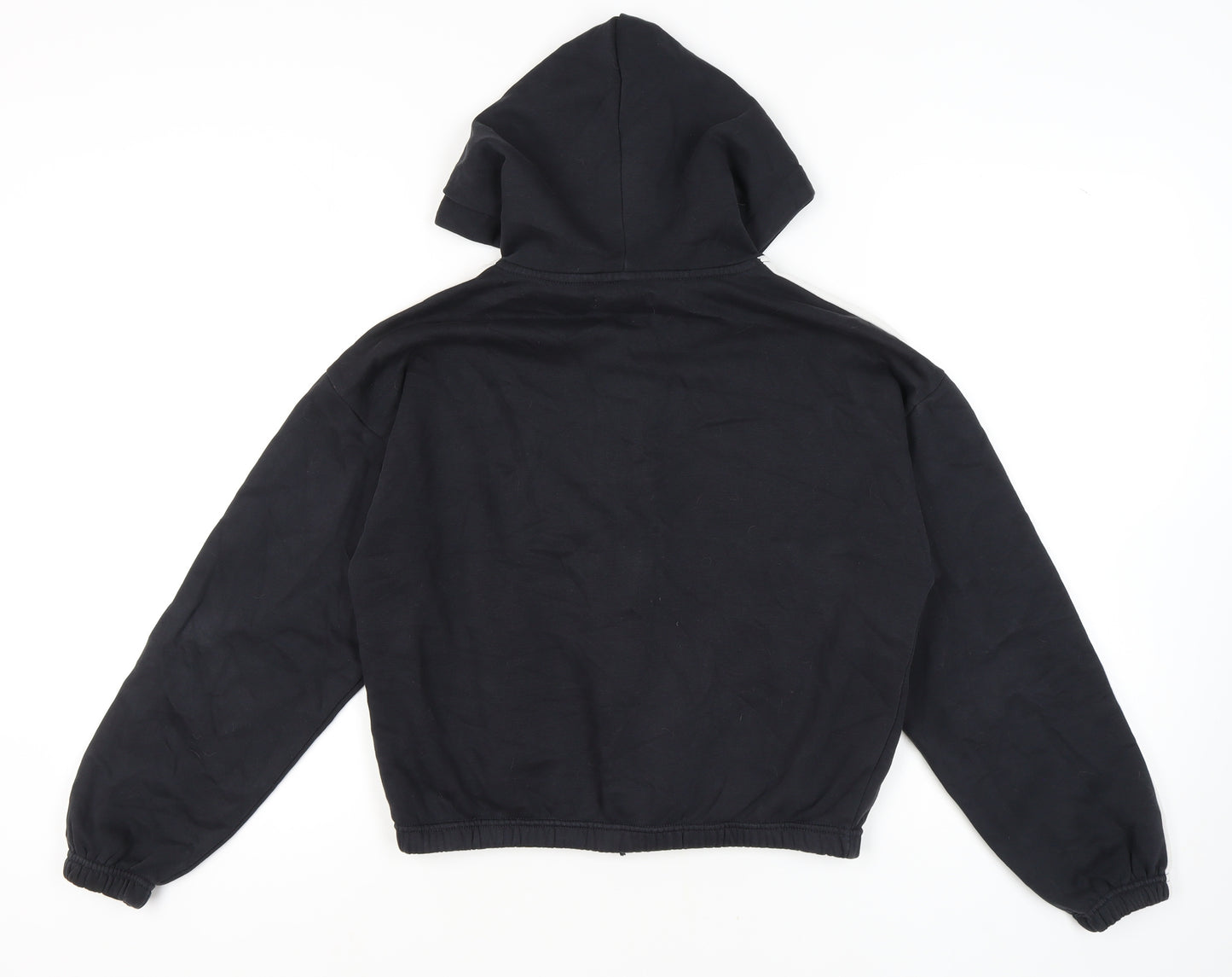 French Connection Women's Full Zip Black Hoodie Size S