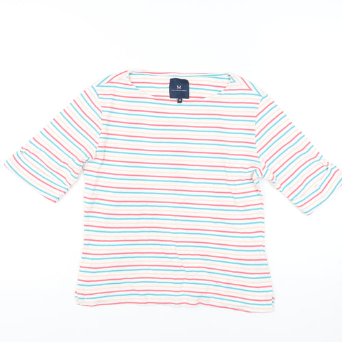 Crew Clothing Women's Multicoloured Striped Top Size 12