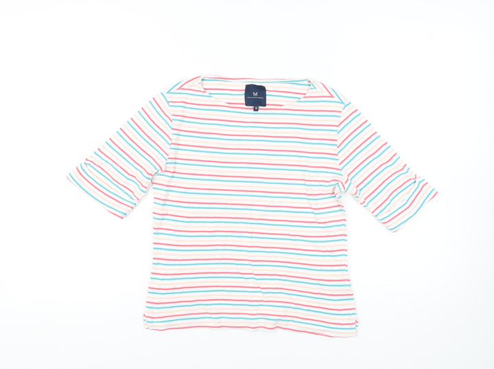 Crew Clothing Women's Multicoloured Striped Top Size 12