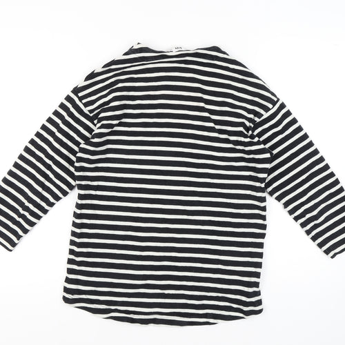 Kin Women's Black Stripe T-Shirt XS, Crew Neck