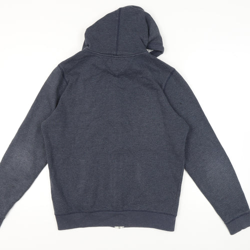 Tommy Jeans Men's Blue Zip Hoodie, Medium, Regular Fit