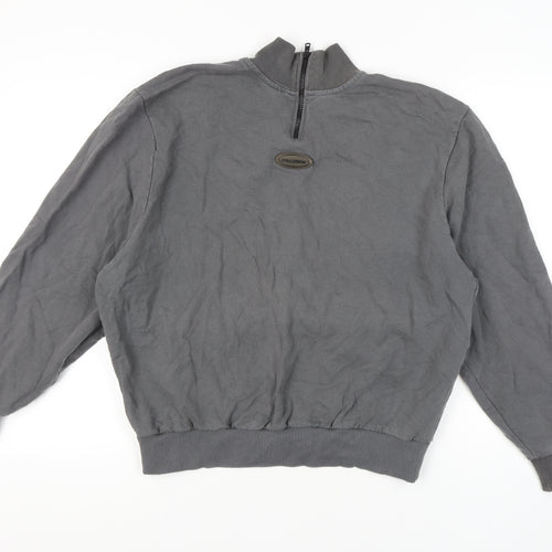 Collusion Men's Grey Full Zip XL Sweatshirt