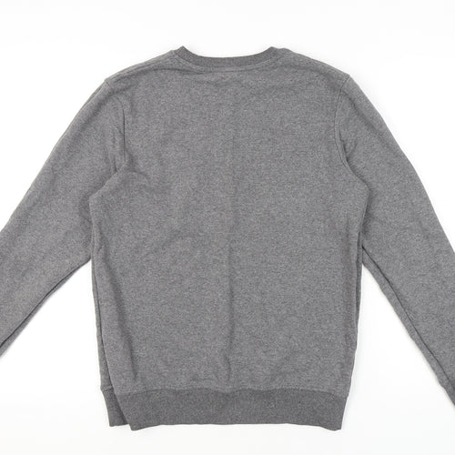 Jack & Jones Men's Grey Graphic Sweatshirt Medium