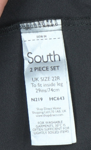 South Black Plus Size Women's Trousers Size 22