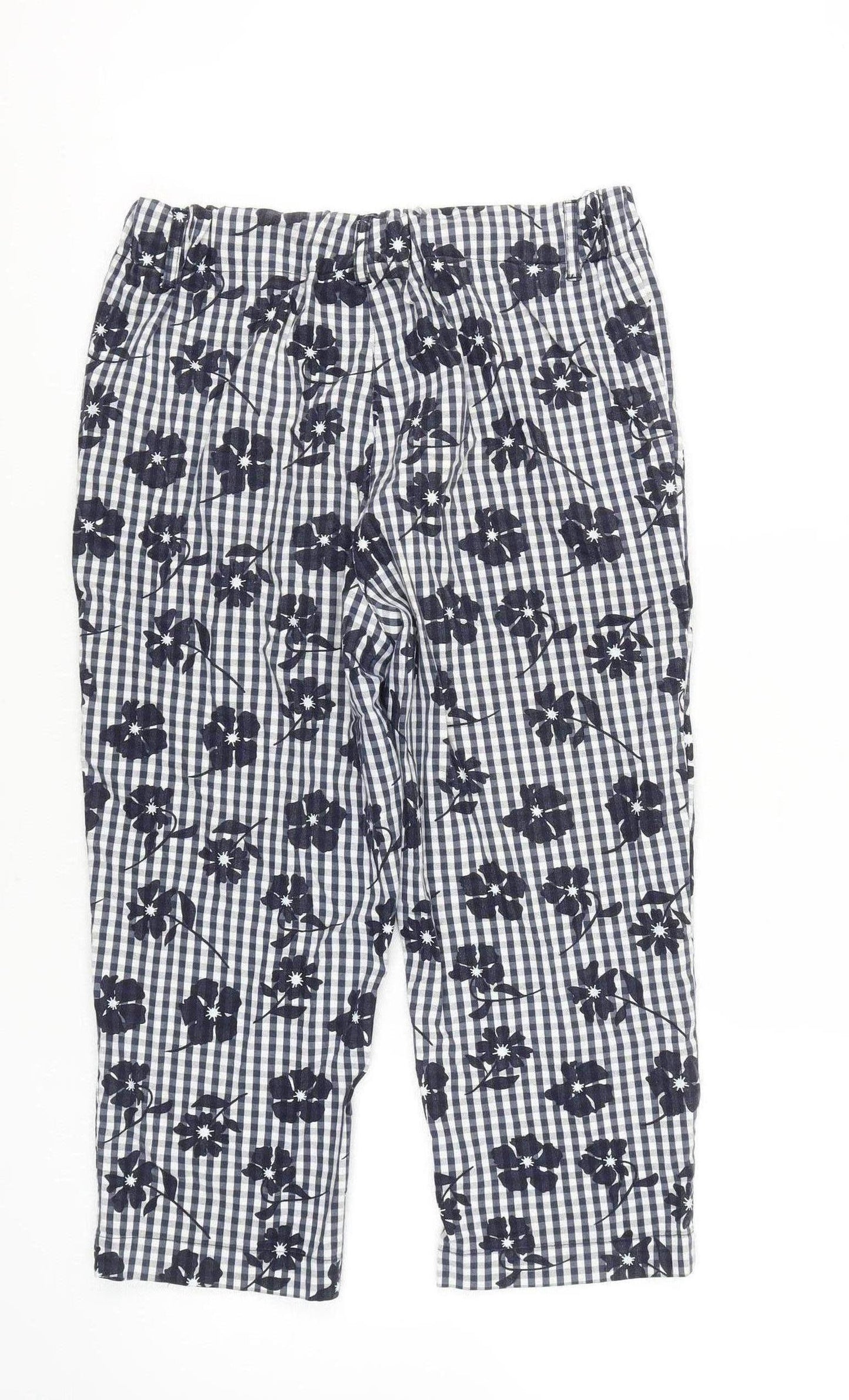 Cotton Traders Women's Blue Cropped Trousers Size 12