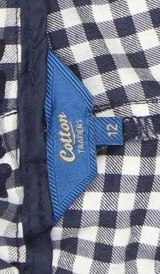Cotton Traders Women's Blue Cropped Trousers Size 12