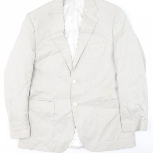 Marks and Spencer Men's Beige Blazer, Size 40R