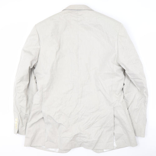 Marks and Spencer Men's Beige Blazer, Size 40R