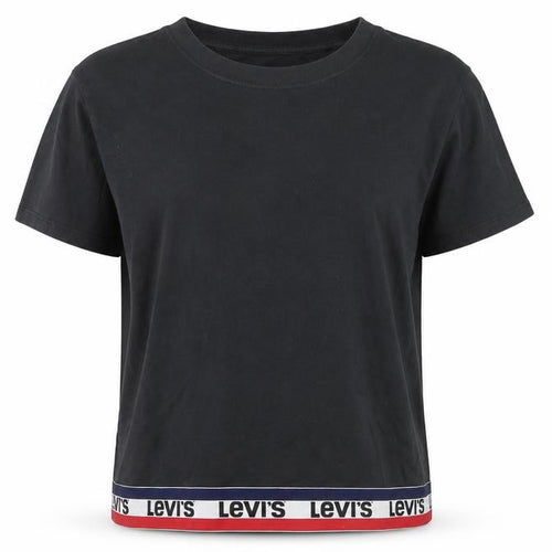 Levi's Women's Black Crew Neck T-Shirt, 2XS, Casual