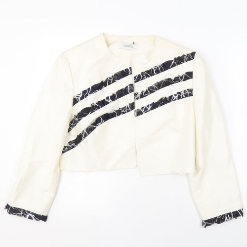 Condici Women's Ivory Silk Suit Jacket, Size 14