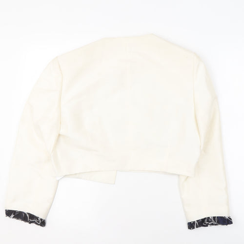 Condici Women's Ivory Silk Suit Jacket, Size 14