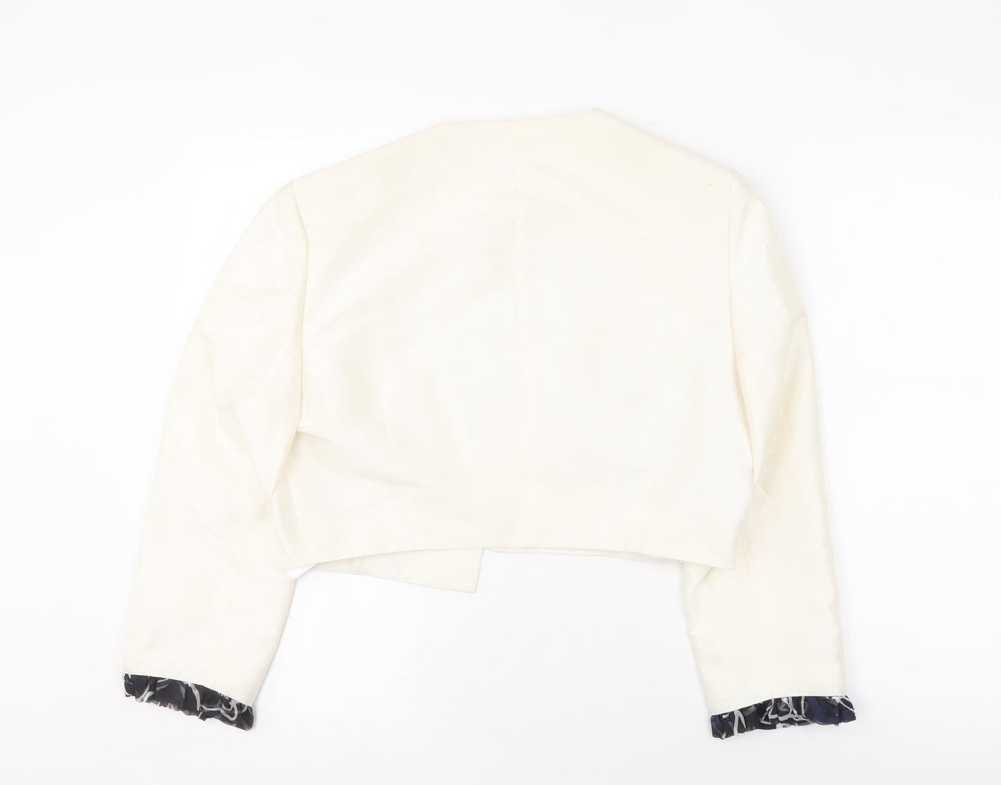 Condici Women's Ivory Silk Suit Jacket, Size 14