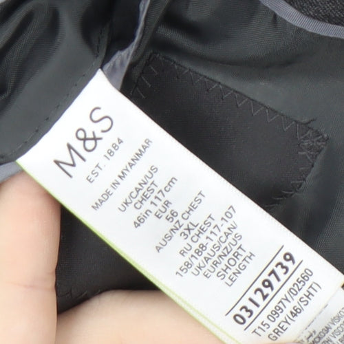 Marks and Spencer Men's Grey Blazer 46S