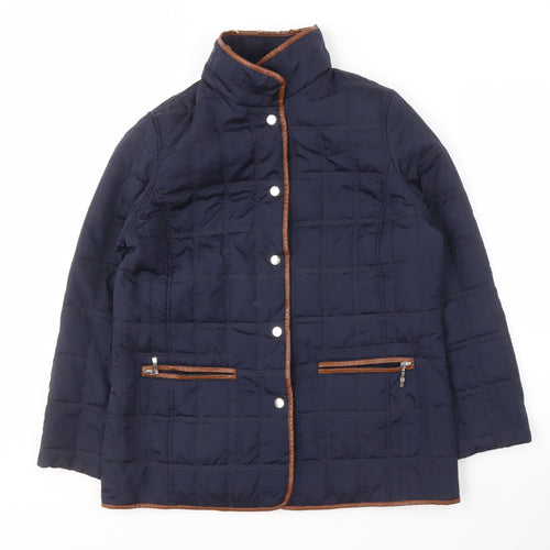 Alexara Women's Blue Quilted Jacket, Size 14