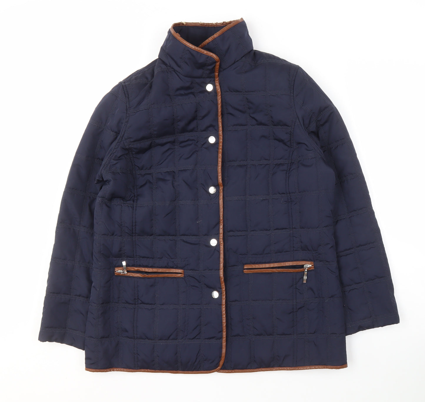 Alexara Women's Blue Quilted Jacket, Size 14