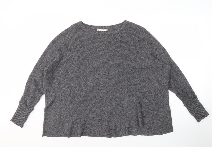 Pull & Bear Women's Grey Knit Pullover Jumper M