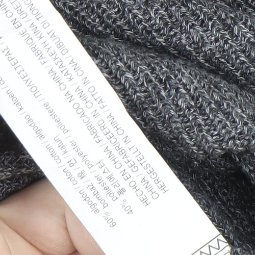 Pull & Bear Women's Grey Knit Pullover Jumper M