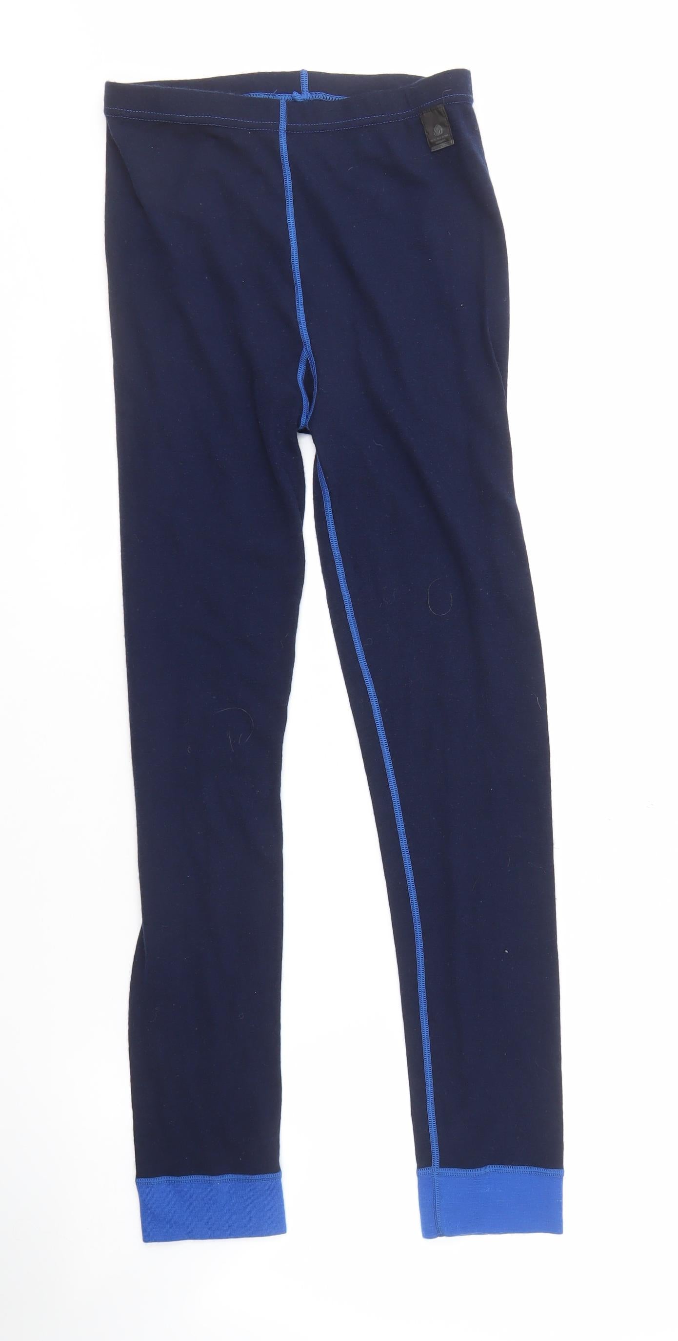 Mountain Warehouse Boys Blue Merino Wool Leggings Size 13Y
