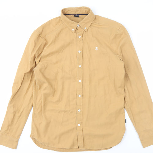 Blakely Men's Beige Long Sleeve Button-Up Shirt L