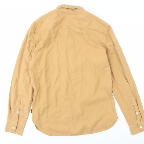 Blakely Men's Beige Long Sleeve Button-Up Shirt L