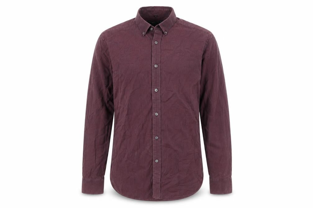 Front view of Hammond & Co Men’s Purple Classic Fit Shirt