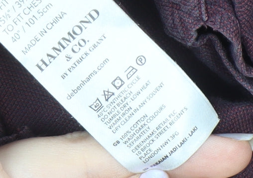 Hammond & Co Men’s Purple Classic Fit Shirt