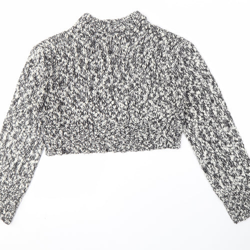 Threadbare Women's Multicoloured Chunky-Knit Jumper Size 10