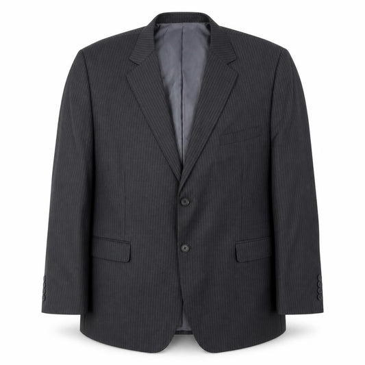 The Major Oak Men's Grey Striped Blazer - 46S