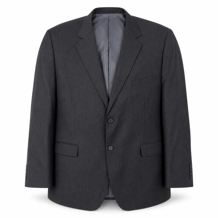 The Major Oak Men's Grey Striped Blazer - 46S
