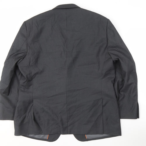 The Major Oak Men's Grey Striped Blazer - 46S