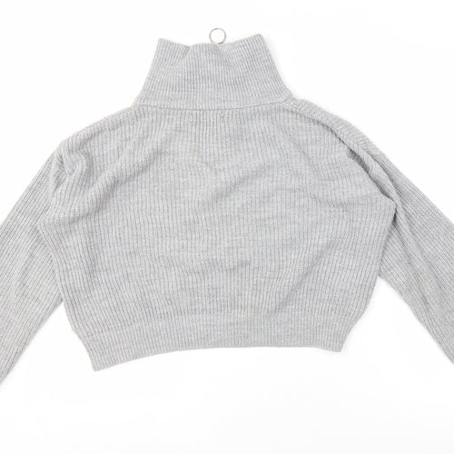 Urban Outfitters Women's Grey Full Zip Jumper M